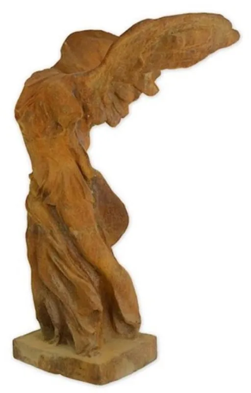 Casa Padrino Art Nouveau Garden Decoration Sculpture Rust 46 x 70 x H. 97 cm - Elegant Garden Decoration Metal Figure - Baroque & Art Nouveau Garden Decoration Accessories - Garden Sculptures Sale