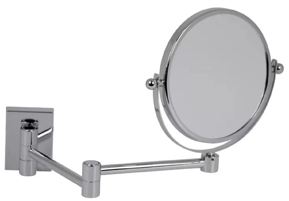 Casa Padrino luxury cosmetic mirror silver Ø 16 x 40 x H. 25 cm - Adjustable cosmetic wall mirror - Bathroom vanity mirror - Bathroom accessories - Luxury quality - Made in Italy Finale Aktion