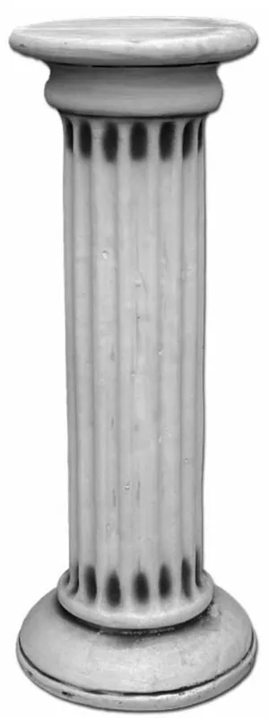 Top-Preis Casa Padrino Baroque Pillar Gray Ø 35 x H. 90 cm - Magnificent Garden Pillar in Baroque Style - Garden Decoration Stone Pillar - Baroque Garden & Terrace Decoration Accessories