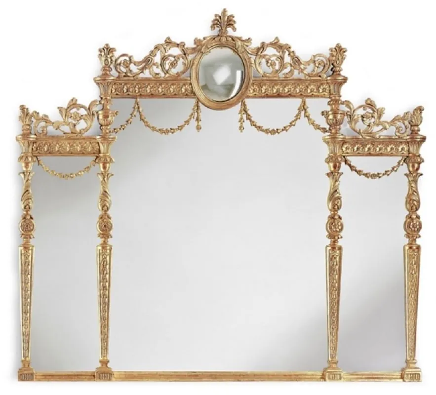 Casa Padrino luxury baroque mirror gold - Handmade italian baroque style wall mirror - Luxury furniture in baroque style - Magnificent baroque furniture - Luxury Quality - Made in Italy Zertifiziert