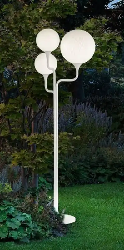 Casa Padrino Luxury Outdoor Floor Lamp White 52 x 45 x H. 170 cm - Elegant Garden Lantern - Garden Lighting - Outdoor Lighting - Luxury Quality - Made in Italy Rabatt