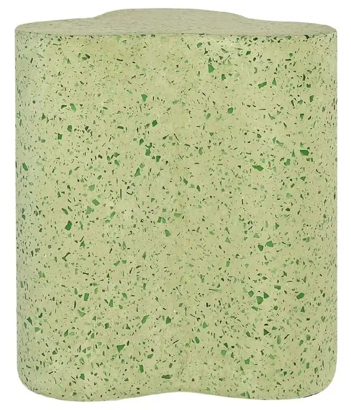 Casa Padrino luxury terrazzo natural stone side table / stool green 41.5 x 41.5 x H. 45 cm - Living room furniture - Hotel furniture - Natural stone furniture - Luxury furniture Sale