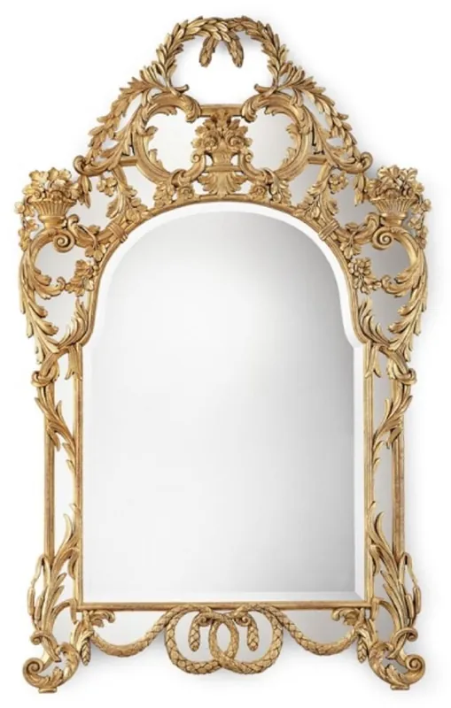 Preisreduziert Casa Padrino luxury baroque mirror gold - Handmade italian baroque style wall mirror - Luxury furniture in baroque style - Magnificent baroque furniture - Made in Italy - Luxury Collection
