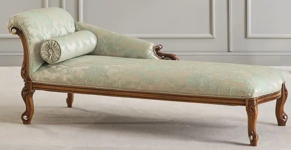 Schneller Versand Casa Padrino luxury baroque chaise longue gold / green / brown - Magnificent solid wood recamier - Luxury living room furniture in baroque style - Luxury quality - Made in Italy