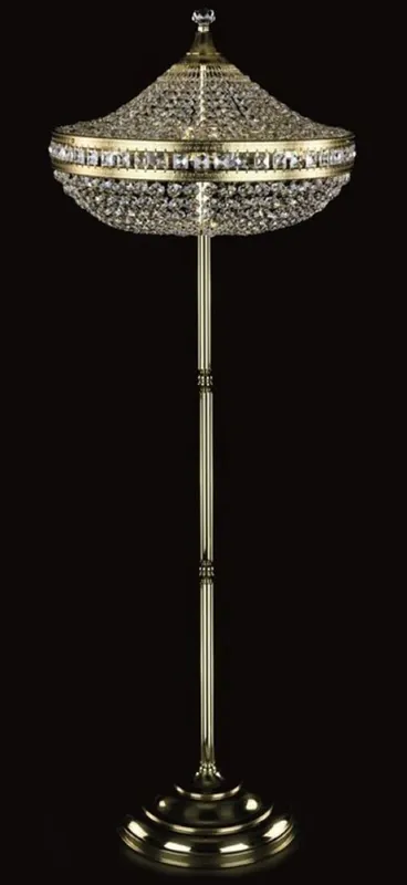 Finale Aktion Casa Padrino luxury baroque crystal floor lamp gold Ø 50 x H. 155 cm - Magnificent floor lamp with Bohemian crystal glass - Baroque crystal lights - Baroque furniture