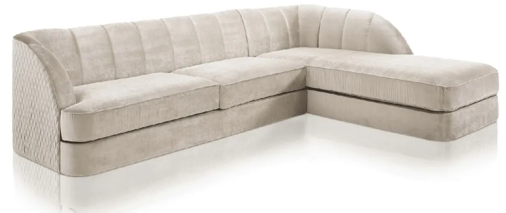 Top-Preis Casa Padrino luxury corner sofa gray 320 x 230 x H. 85 cm - Living room sofa - Living room furniture - Luxury furniture - Luxury living room furnishings