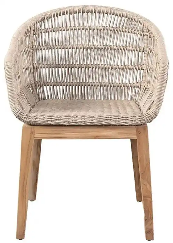 Online Kaufen Casa Padrino luxury dining chair gray / natural 60 x 60 x H. 80 cm - Luxury garden chair with fine rattan weave - Dining room furniture - Garden furniture - Rattan furniture - Luxury furniture
