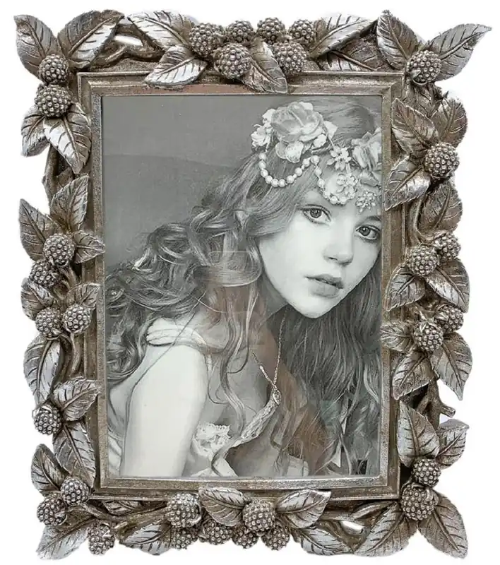 Casa Padrino baroque picture frame antique silver 10 x H. 15 cm - Magnificent antique style picture frame - Living room decoration - Desk decoration - Decoration accessories in baroque style Nur Heute