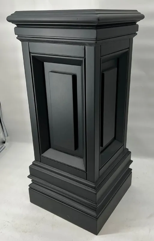 Neue Ware Casa Padrino luxury mahogany decorative column 33 x 33 x H. 80 cm - Square solid wood column - Plant column - Living room decorative column - Hotel decorative column - Luxury furniture