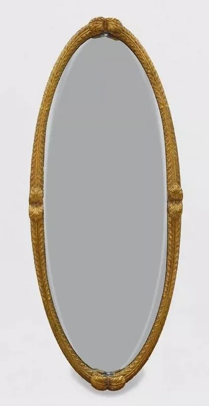 Mega-Angebot Casa Padrino luxury baroque standing mirror antique gold / dark brown - Oval baroque style bedroom mirror - Luxury bedroom furniture in baroque style - Baroque furniture - Noble & magnificent