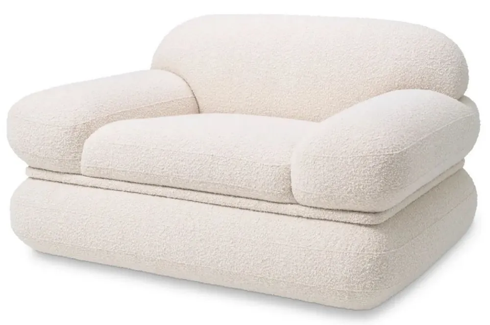 Online Kaufen Casa Padrino luxury armchair cream 124 x 91 x H. 73 cm - Living room armchair - Hotel armchair - Living room furniture - Luxury furniture - Living room furnishings - Luxury furnishings