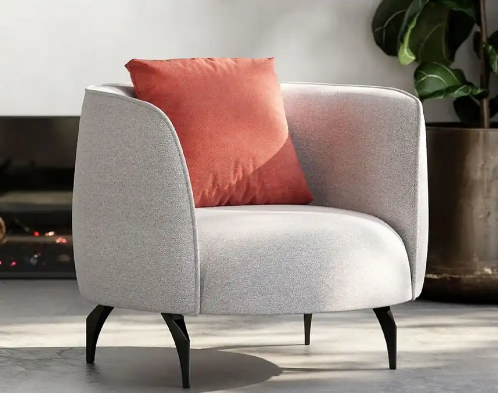 Casa Padrino luxury armchair gray / black 84 x 82 x H. 70 cm - Living room armchair - Hotel armchair - Living room furniture - Hotel furniture - Luxury furniture Ausverkauf