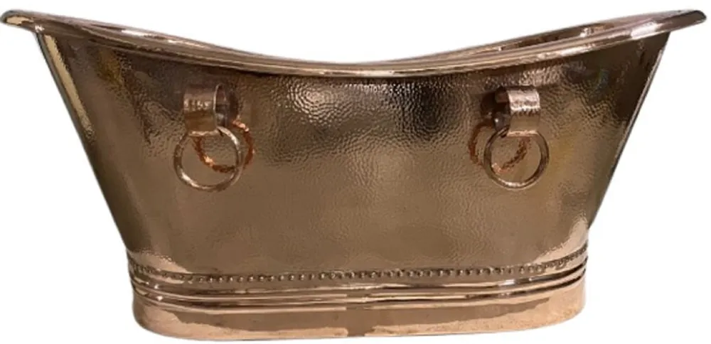 Casa Padrino luxury Art Nouveau copper bathtub 170 x 72 x H. 72 cm - Freestanding retro bathtub - Rustic copper bathroom furniture Neue Ware