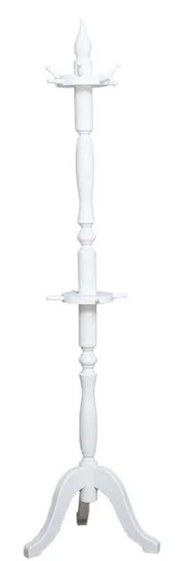 Casa Padrino country style coat rack white Ø 59 x H. 200 cm - Solid wood clothes rack - Solid wood wardrobe furniture - Country style wardrobe furniture Garantierte Lieferung