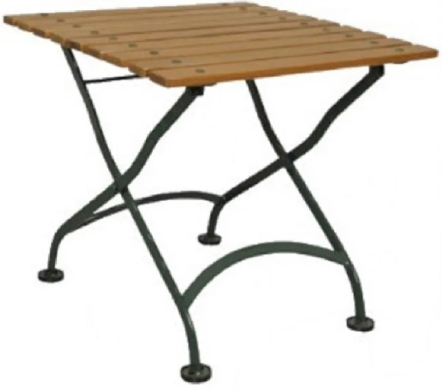 Sonderangebot Casa Padrino Art Nouveau Garden Side Table Brown / Black 50 x 50 x H. 48 cm - Folding Garden Side Table - Baroque & Art Nouveau Restaurant & Garden Furniture