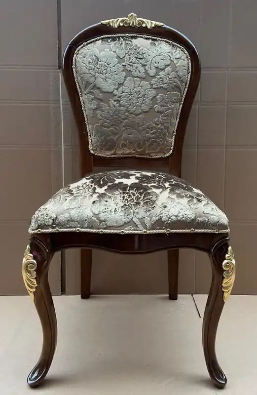 Begrenztes Angebot Casa Padrino luxury baroque dining room chair with elegant pattern gold / brown / gold - Dining room furniture in baroque style - Luxury furniture in baroque style - Baroque furniture