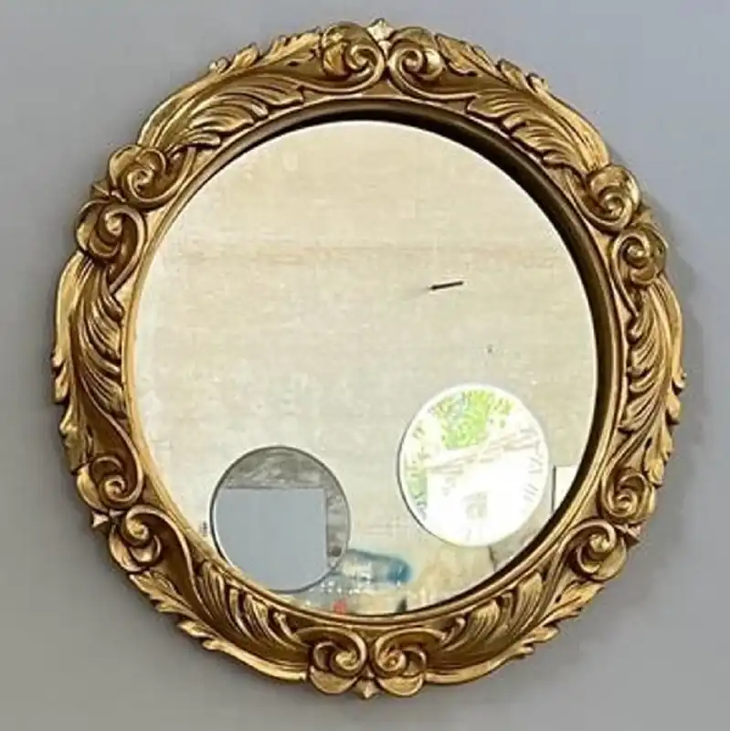 Casa Padrino luxury baroque wall mirror gold - Magnificent mirror in baroque style - Round baroque wardrobe mirror - Luxury quality - Made in Italy Jetzt Kaufen