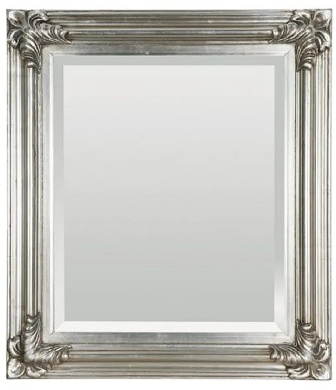 Ausverkauf Casa Padrino baroque mirror antique silver 69 x H. 79 cm - Rectangular wall mirror in baroque style - Magnificent antique style wardrobe mirror - Baroque Interior - Handmade baroque furniture