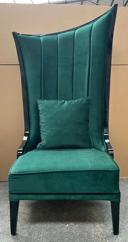 Casa Padrino Luxury Art Deco Armchair Left Side Green / Black - Living Room Armchair - Hotel Armchair - Living Room Furniture - Hotel Furniture - Luxury Art Deco Furniture Angebot