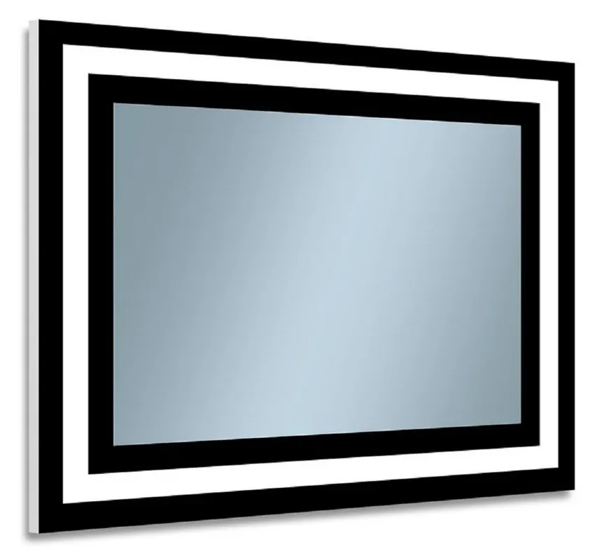 Top-Seller Casa Padrino luxury bathroom mirror black 80 x 2.8 x H. 60 cm - Rectangular wall mirror with LED lighting - Bathroom furniture - Bathroom accessories - Luxury furniture