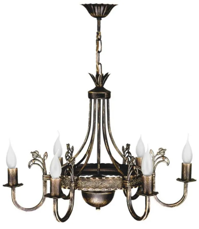 Letzte Chance Casa Padrino baroque chandelier antique bronze Ø 62 x H. 68 cm - Magnificent living room metal chandelier in baroque style - Noble & magnificent