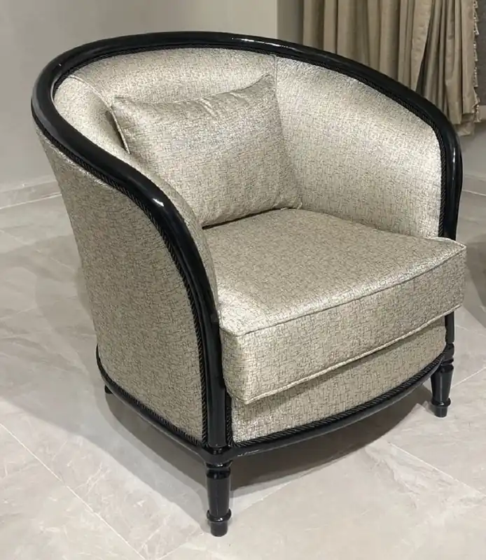 Casa Padrino luxury baroque armchair gold / black - Baroque style living room armchair - Baroque style living room furniture - Luxury furniture in baroque style - Baroque furnishings Preis Gesenkt