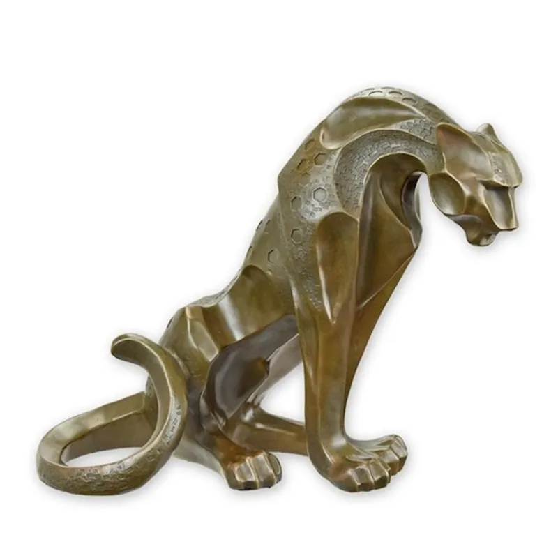 Casa Padrino luxury bronze sculpture Jaguar modernism 37 x 28.9 cm - Modern sculpture Art Deco Super-Preis
