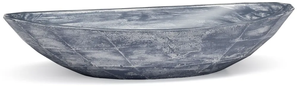 Casa Padrino luxury washbasin bowl gray / white 60.9 x 29.7 x H. 11.9 cm - Handmade concrete washbasin - Luxury bathroom accessories Highlight