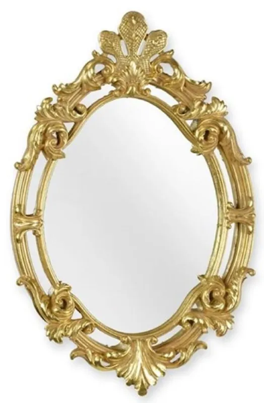 Casa Padrino baroque mirror gold 29 x H. 44.8 cm - Magnificent baroque style resin wall mirror - Baroque furniture - Noble & magnificent Neu