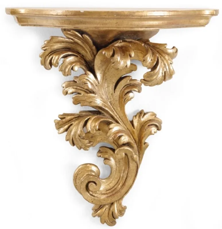 Casa Padrino luxury baroque wall console antique gold - Handmade baroque style wall decoration console - Baroque wall decoration - Baroque furniture - Made in Italy Must-Have