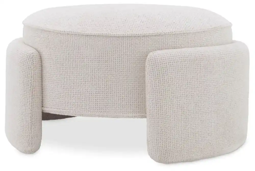 Preiswert Casa Padrino luxury stool cream white Ø 73 x H. 38 cm - Round stool - Footstool - Living room furniture - Hotel furniture - Luxury furniture