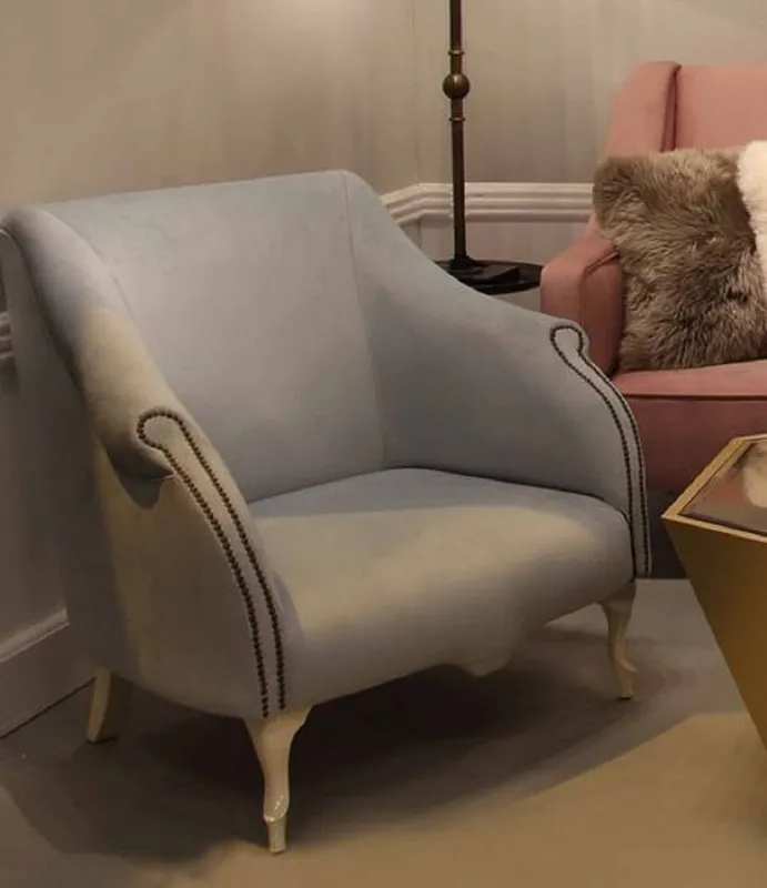 Billig Casa Padrino luxury Art Deco armchair gray / cream 85 x 85 x H. 88 cm - Living room armchair - Hotel armchair - Living room furniture - Hotel furniture - Luxury Art Deco Furniture