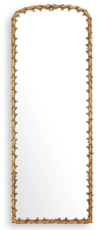 Casa Padrino miroir de luxe or antique 92,5 x 7 x H. 245,5 cm - Miroir mural acajou - Miroir pleine longueur - Miroir de vestiaire - Collection de Luxe Markenprodukt