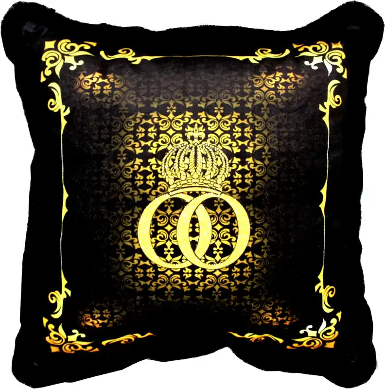 Coussin décoratif de luxe Harald Glööckler Pompöös by Casa Padrino motif baroque noir / or avec strass - Coussin Glööckler Angebot