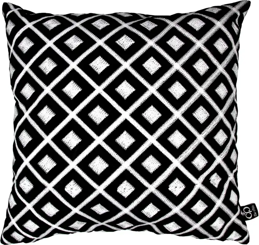 Coussin d'hôtel de luxe Casa Padrino Noir / Blanc 50 x H.50 cm - Collection Hotel Finale Aktion