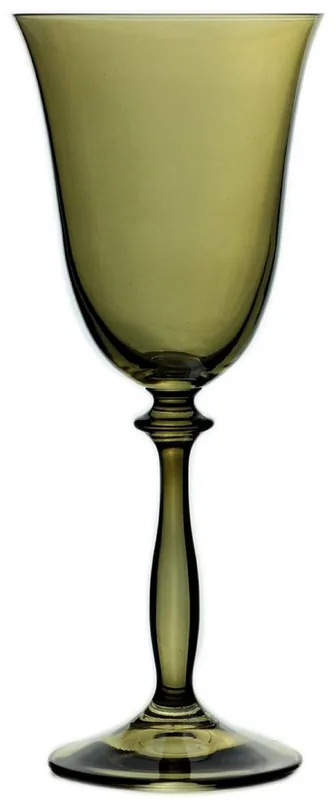 Casa Padrino ensemble de 6 verres à vin blanc baroque de luxe ambre Ø 8,5 x H. 21 cm - Verres à vin faits à la main - Accessoires pour Hôtels et Restaurants - Qualité de Luxe Must-Have