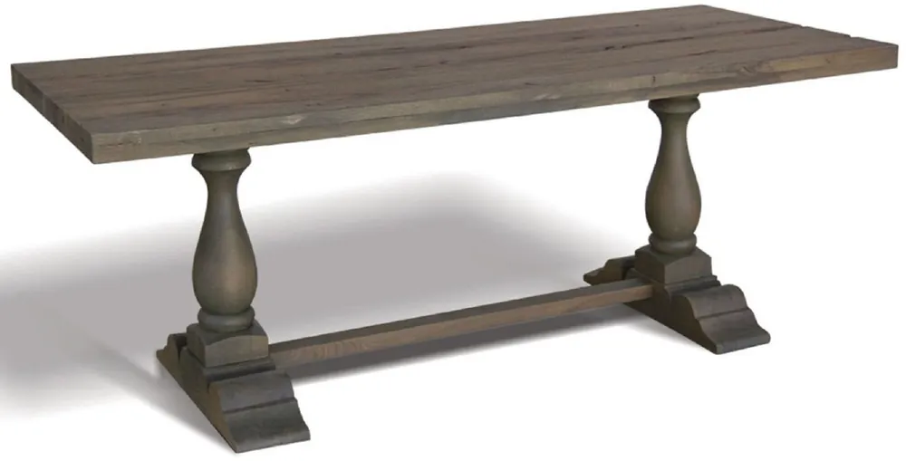 Casa Padrino table à manger de style campagnard gris - Différentes Tailles - Table de cuisine rustique - Meubles de salle à manger rustique - Meubles de salle à manger de style campagnard Expressversand