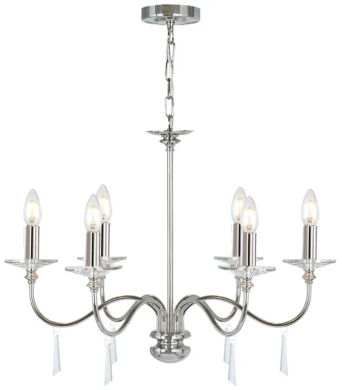 Preisknaller Casa Padrino lustre Art Nouveau en cristal argent Ø 71 x H. 51 cm - Lustre rond en métal - Lustre de Salon Baroque & Art Nouveau - Luminaires Baroque & Art Nouveau
