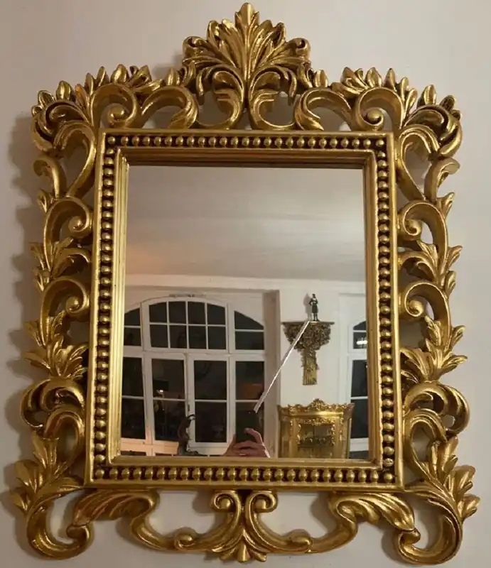 Casa Padrino miroir baroque or - Magnifique miroir mural avec ornements élégants - Miroir de vestiaire baroque - Miroir mural de style baroque - Meuble baroque - Noble & Magnifique Preisknaller