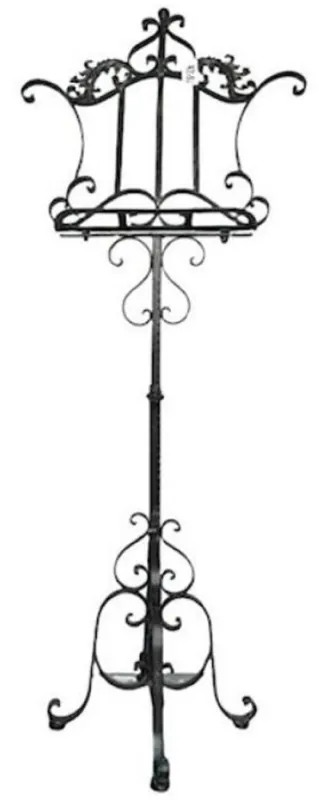Casa Padrino pupitre à musique Art Nouveau marron 54 x 40 x H. 120 cm - Elégant pupitre en métal Art Nouveau - Accessoires de décoration Baroque & Art Nouveau - Mobilier Baroque & Art Nouveau Highlight