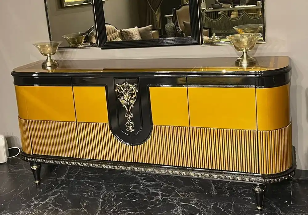 Casa Padrino buffet baroque de luxe or / noir / or - Meuble de style baroque fait main - Meuble de luxe de style baroque - Meuble baroque - Ameublement baroque - Noble et Magnifique Saisonangebot