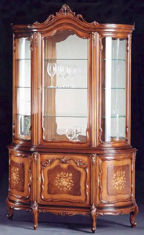 Casa Padrino vitrine baroque de luxe marron - Vitrine fait main de style baroque italien avec 4 portes - Meuble de style baroque - Meuble baroque italien - Qualité de luxe - Fabriqué en Italie Mega-Angebot
