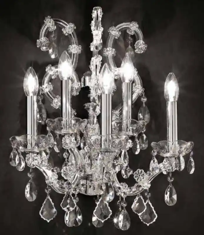 Casa Padrino applique murale baroque de luxe argent 42 x 32 x H. 53 cm - Magnifique applique murale de style baroque avec verre en cristal vénitien - Qualité de luxe - Fabriquée en Italie Markenprodukt