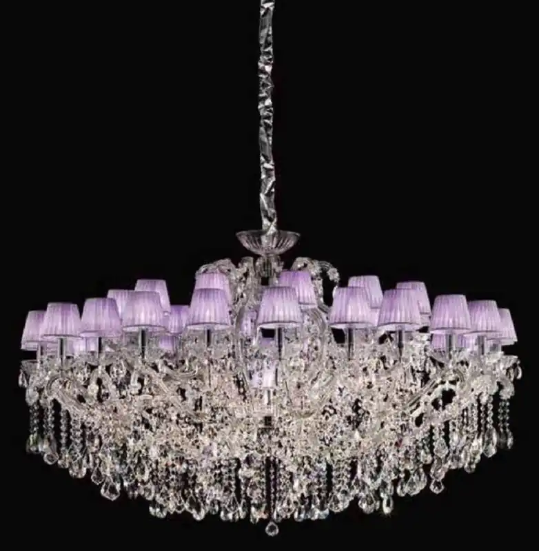 Casa Padrino lustre baroque de luxe en verre cristal argent / violet Ø 165 x H. 95 cm - Immense lustre vénitien - Lustre de château - Lustre de palais - Qualité de Luxe - Fabriqué en Italie Super-Preis