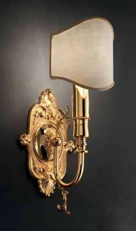 Garantierte Lieferung Casa Padrino applique murale baroque de luxe or / ivoire 13 x 14 x H. 33 cm - Magnifique applique de style baroque - Luminaires baroques - Qualité de luxe - Fabriquée en Italie