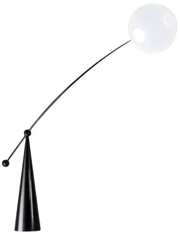 Online Kaufen Casa Padrino lampadaire design de luxe noir mat 156 x H. 176 cm - Lampadaire LED pivotant - Lampadaires LED de luxe - Luminaires LED de luxe - Meuble de luxe - Intérieur de luxe