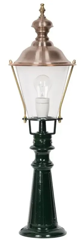 Casa Padrino lampadaire de jardin Art Nouveau vert / cuivre Ø 22 x H. 75 cm - Lanterne de jardin - Lampe de jardin - Eclairage jardin nostalgique - Luminaires jardin nostalgique Top-Preis