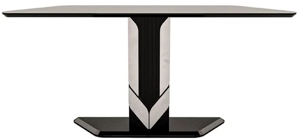 Must-Have Casa Padrino console design de luxe marron / noir / argent 160 x 36 x H. 90 cm - Table console rectangulaire - Mobilier de luxe - Mobilier design - Mobilier hôtel - Qualité luxe