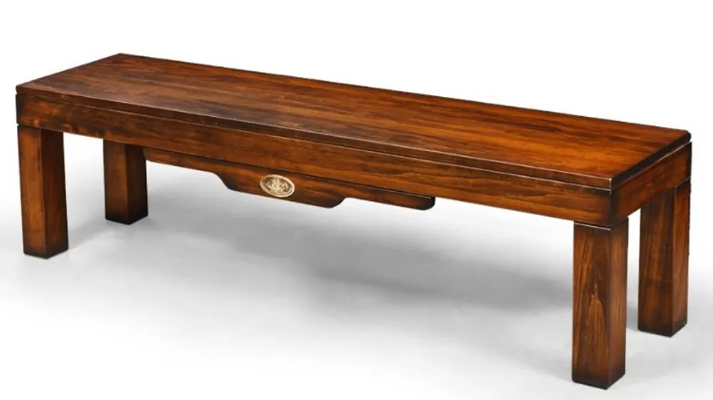 Neu Casa Padrino Banc de Style Vintage de Luxe Marron 158 x 38 x H. 44,5 cm - Banc en Bois Massif - Meuble de Style Vintage - Meuble en Bois Massif - Meuble de Bar - Meuble de Luxe