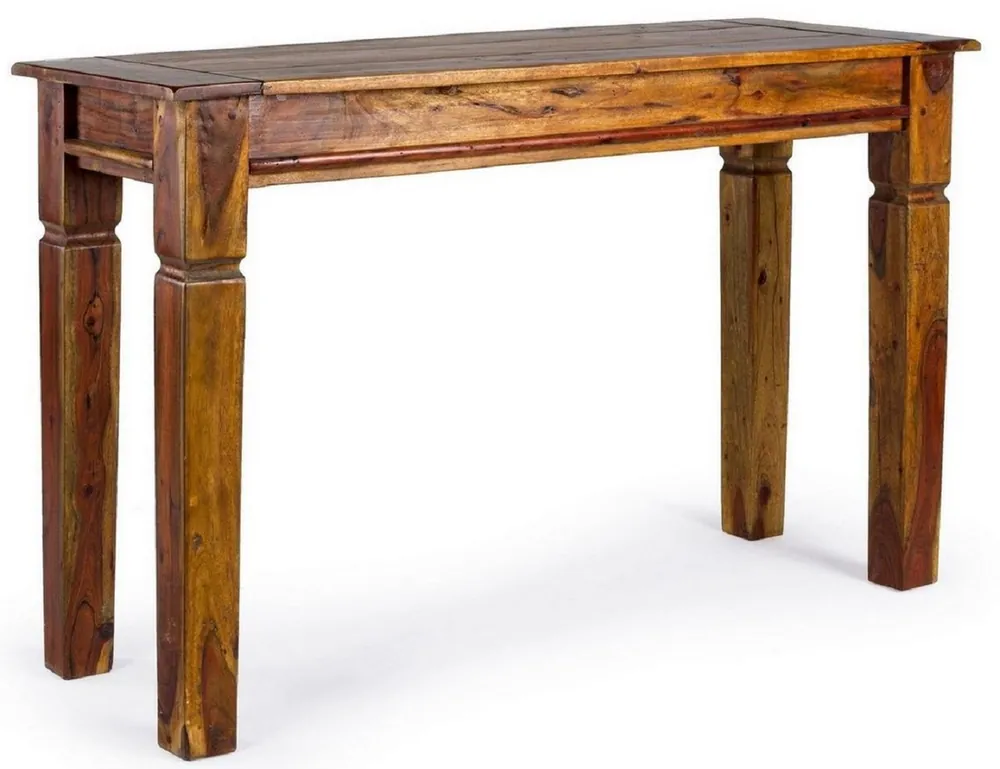 Mega-Angebot Casa Padrino console de style campagnard marron / naturel 120 x 45 x H. 78 cm - Console rustique en bois massif - Meuble rustique - Meuble en bois massif - Meuble style campagnard